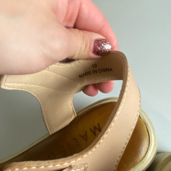 Blowfish Malibu Size 10 Capetown Platform Sandal Cashew Block Heel Chunky Shoes - Picture 5 of 9